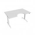 Písací stôl Hobis Motion Ergo MSE 2 1400 - biela/biela