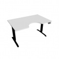 Písací stôl Hobis Motion Ergo MSE 2M 1400 - biela/čierna