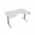 Písací stôl Hobis Motion Ergo MSE 2M 1400 - biela/sivá