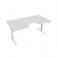Písací stôl Hobis Motion Ergo MSE 2 1600 - biela/biela