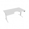 Písací stôl Hobis Motion Ergo MSE 2M 1600 - biela/biela