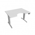 Písací stôl Hobis Motion Ergo MSE 3M 1200 - biela/sivá