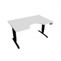 Písací stôl Hobis Motion Ergo MSE 3M 1400 - biela/čierna