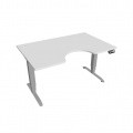 Písací stôl Hobis Motion Ergo MSE 3M 1400 - biela/sivá