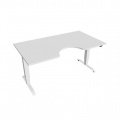 Písací stôl Hobis Motion Ergo MSE 3 1600 - biela/biela