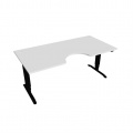 Písací stôl Hobis Motion Ergo MSE 3 1800 - biela/čierna