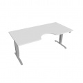 Písací stôl Hobis Motion Ergo MSE 3 1800 - biela/sivá