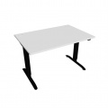 Písací stôl Hobis Motion MS 2 1200 - biela/čierna