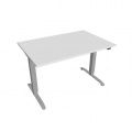 Písací stôl Hobis Motion MS 2 1200 - biela/sivá