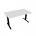 Písací stôl Hobis Motion MS 2 1400 - biela/čierna