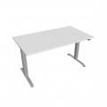 Písací stôl Hobis Motion MS 2 1400 - biela/sivá