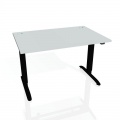 Písací stôl Hobis Motion MS 2 1600 - sivá/čierna