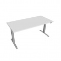 Písací stôl Hobis Motion MS 2 1600 - biela/sivá