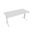Písací stôl Hobis Motion MS 2 1600 - biela/biela
