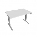 Písací stôl Hobis Motion MS 2M 1200 - biela/sivá