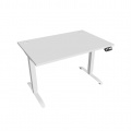 Písací stôl Hobis Motion MS 2M 1200 - biela/biela