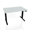 Písací stôl Hobis Motion MS 2M 1400 - sivá/čierna