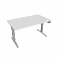 Písací stôl Hobis Motion MS 2M 1400 - biela/sivá