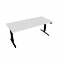 Písací stôl Hobis Motion MS 2M 1800 - biela/čierna