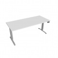 Písací stôl Hobis Motion MS 2M 1800 - biela/sivá
