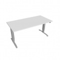 Písací stôl Hobis Motion MS 3 1600 - biela/sivá