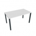 Písací stôl Hobis Uni US 1400 - biela/čierna