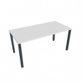 Písací stôl Hobis Uni US 1600 - biela/čierna