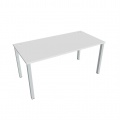 Písací stôl Hobis Uni US 1600 - biela/sivá