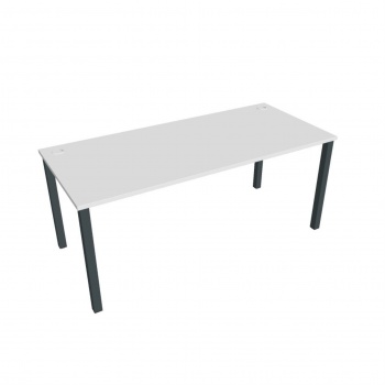 Písací stôl Hobis Uni US 1800 - biela/čierna