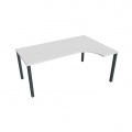 Písací stôl Hobis Uni UE 1800 L - biela/čierna