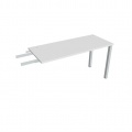 Písací stôl Hobis Uni UE 1400 RU - biela/sivá
