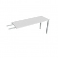 Písací stôl Hobis Uni UE 1600 RU - biela/sivá