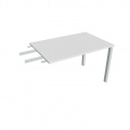 Písací stôl Hobis Uni US 1200 RU - biela/sivá