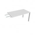 Písací stôl Hobis Uni US 1400 RU - biela/sivá