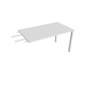 Písací stôl Hobis Uni US 1400 RU - biela/biela