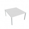 Písací stôl Hobis Uni USD 1400 - biela/sivá