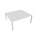 Písací stôl Hobis Uni USD 1800 - biela/sivá