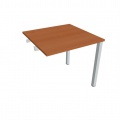 Písací stôl Hobis Uni US 800 R - čerešňa/sivá, pozdĺžne reťazenie