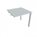 Písací stôl Hobis Uni US 800 R - sivá/sivá, pozdĺžne reťazenie