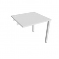 Písací stôl Hobis Uni US 800 R - biela/biela, pozdĺžne reťazenie
