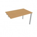 Písací stôl Hobis Uni US 1200 R - buk/sivá, pozdĺžne reťazenie