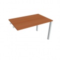 Písací stôl Hobis Uni US 1200 R - čerešňa/sivá, pozdĺžne reťazenie
