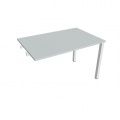 Písací stôl Hobis Uni US 1200 R - sivá/biela, pozdĺžne reťazenie