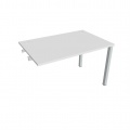 Písací stôl Hobis Uni US 1200 R - biela/sivá, pozdĺžne reťazenie
