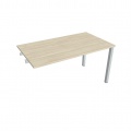 Písací stôl Hobis Uni US 1400 R - agát/sivá, pozdĺžne reťazenie