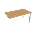 Písací stôl Hobis Uni US 1400 R - buk/sivá, pozdĺžne reťazenie