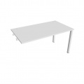 Písací stôl Hobis Uni US 1400 R - biela/biela, pozdĺžne reťazenie