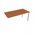 Písací stôl Hobis Uni US 1600 R - čerešňa/sivá, pozdĺžne reťazenie