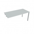 Písací stôl Hobis Uni US 1600 R - sivá/sivá, pozdĺžne reťazenie