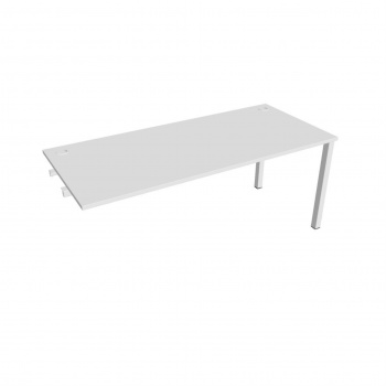 Písací stôl Hobis Uni US 1800 R - biela/biela, pozdĺžne reťazenie